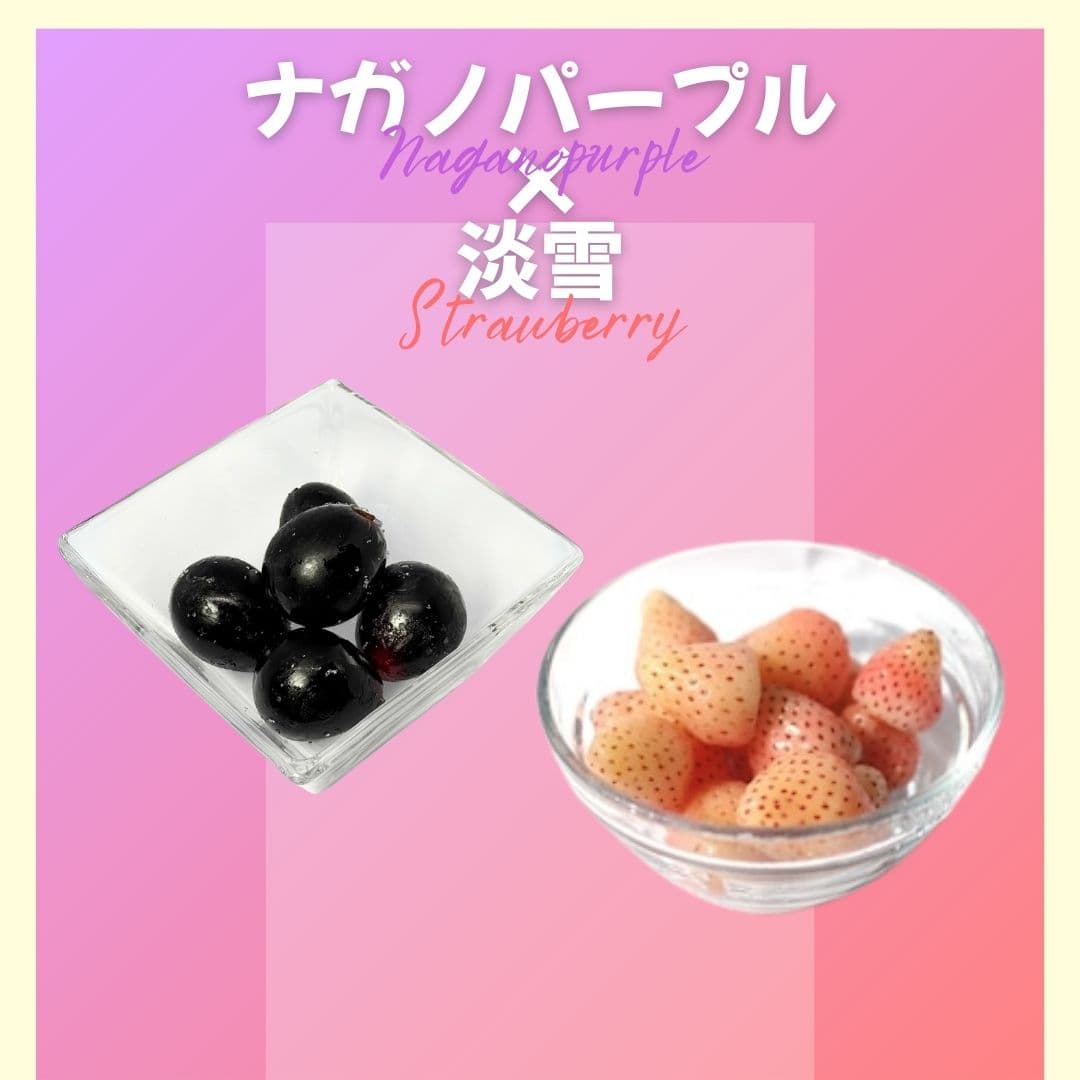 【ゆいマーケット】冷凍国産フルーツ 淡雪 500gパック × ナガノパープル 500gパック